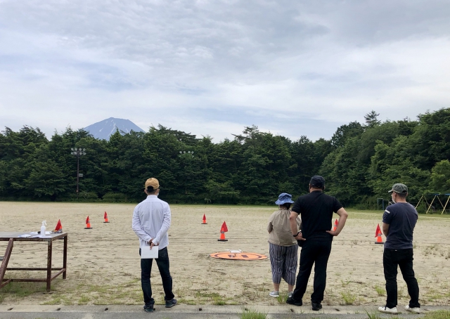 富士山ドローンベース「認定コース＋農薬散布特別練習」6月コース終了！